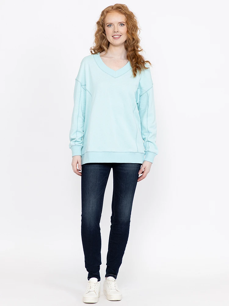 Women's V Neck Sweatshirt