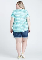 Women's Tie Dye Scoop Neck Tee