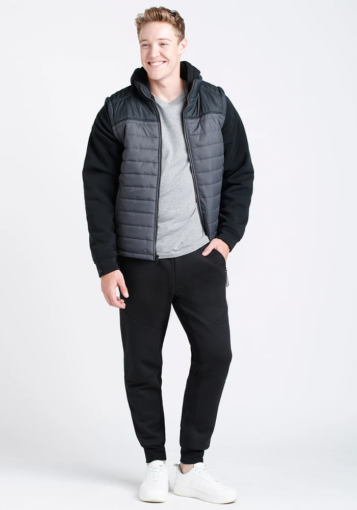 Men's Knit Sleeve Puffer Jacket