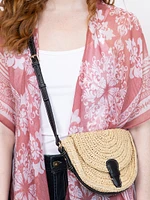 Women's Straw Crossbody Bag