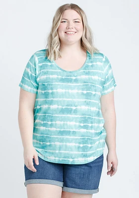 Women's Tie Dye Scoop Neck Tee