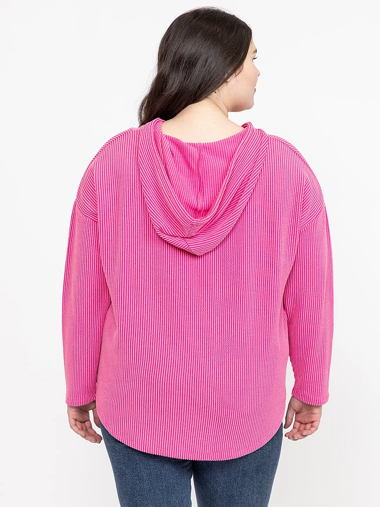 Women's Wavy Rib Hoodie
