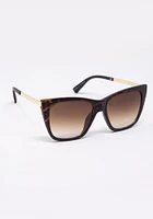 Women's Matte Tort Wayfarer Sunglasses