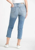 Women's High Rise Crop Straight Jeans