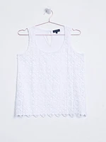 Women's Crochet Overlay Tank