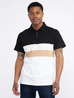 Men's Colourblock Polo Shirt