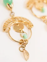 Women's Stone & Shell Earrings