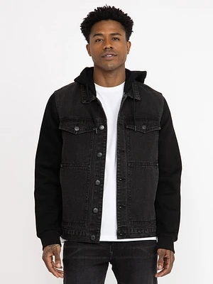 Men's Hooded Denim Jacket