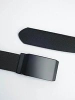 Men's Black Webbed Belt