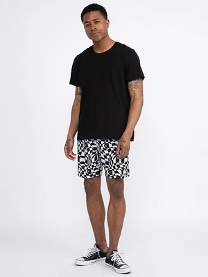 Men's Checkerboard Board Short