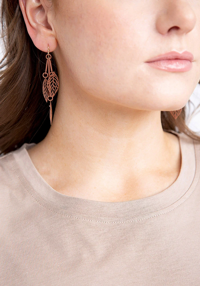 Women's Leaf Drop Earrings