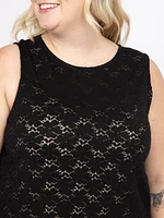 Women's Lace Overlay Tank