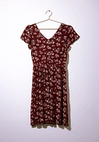 Women's Floral Flutter Sleeve Dress