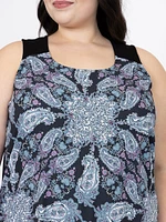 Women's Scarf Print Tank