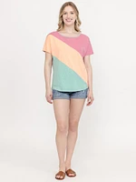 Women's Multi Colour Block Top