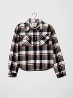 Women's Crop Plaid Shirt