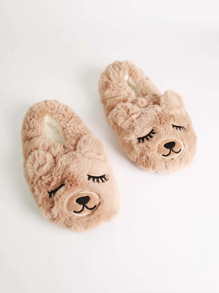 Women's Teddy Puffer Slippers