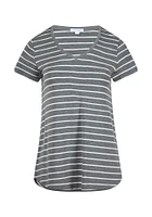 Women's Stripe V-Neck Tee