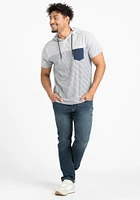 Men's Everyday Hooded Stripe Tee