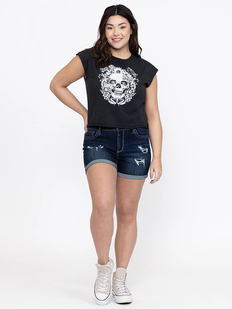 Women's Skull Muscle Tee