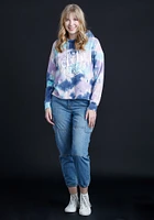 Women's Tie Dye Crop Hoodie