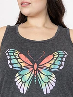 Women's Butterfly Scoop Neck Tank