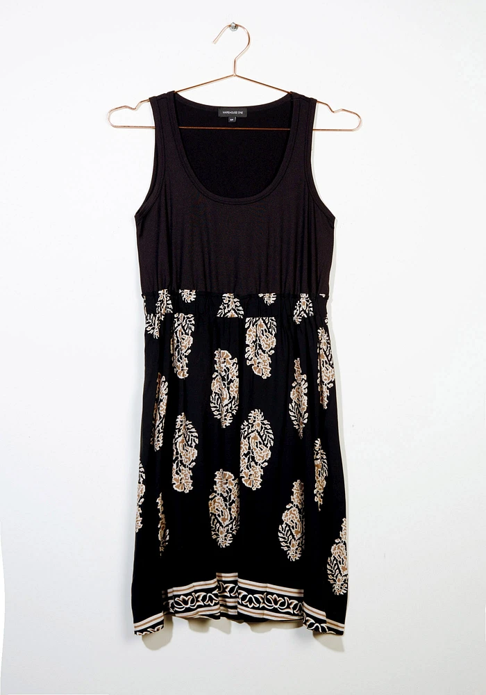 Women's Border Print Tank Dress