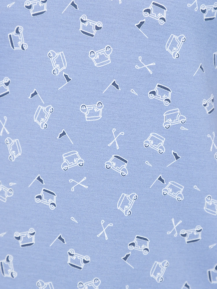 Men's Performance Printed Polo Tee