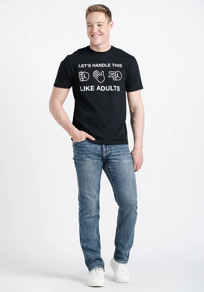 Men's Let's Handle This Like Adults Tee
