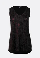 Women's Sequin Front Tank