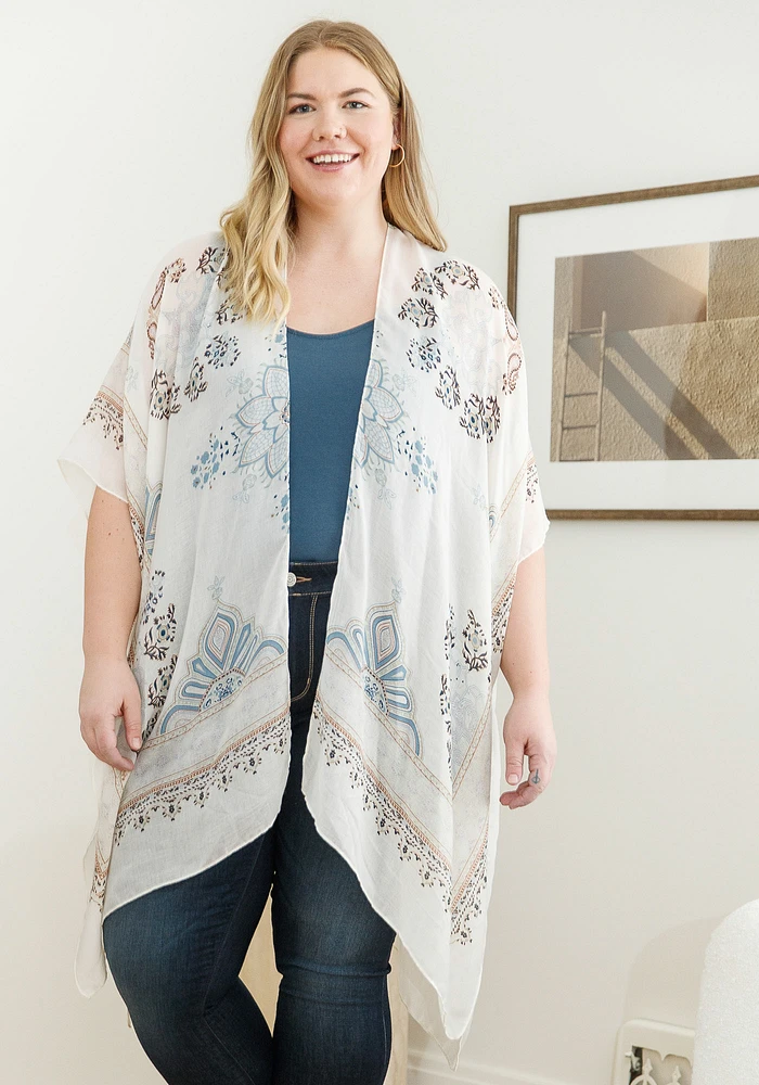 Women's Medallion Print Wrap