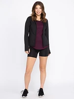 WOMEN'S ACTIVE ZIP FRONT HOODIE