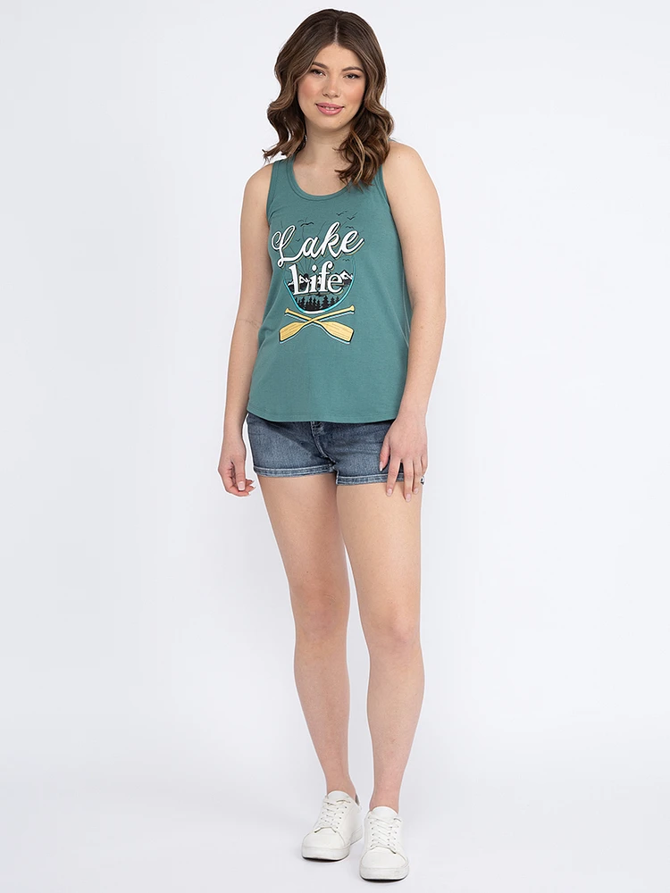 Women's Lake Life Scoop Neck Tank