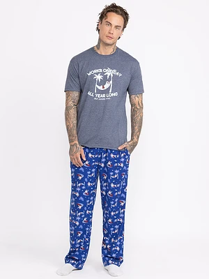 Men's Surfing Santa Pants