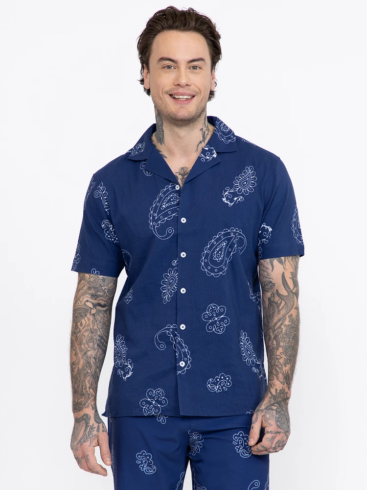Men's GBC Paisley Resort Shirt