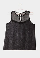 Women's Shimmer Mesh Tank