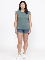 Women's Grommet Muscle Tee
