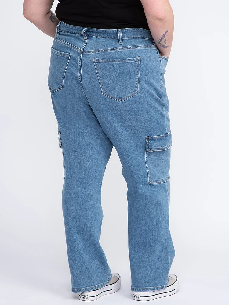 Women's Plus High Rise 90's Loose Cargo