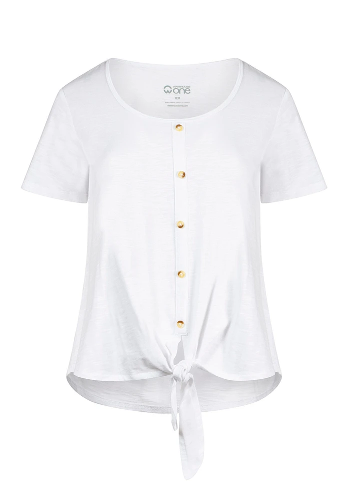 Women's Tie Front Tee