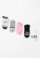 5- Pack Women's Barbie No Show Socks