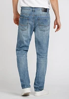 Men's Light Wash Slim Straight Jeans