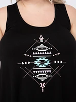 Women's Geometric Racerback Tank