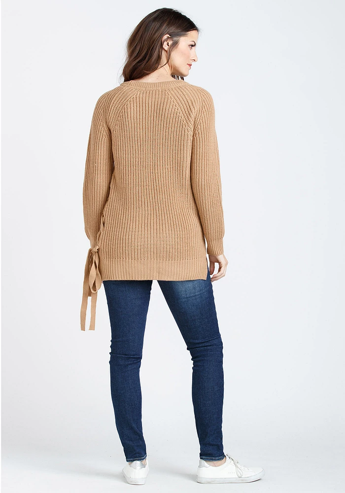 Women's Side Lace Up Sweater