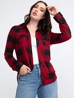 Women's Buffalo Knit Plaid Shirt