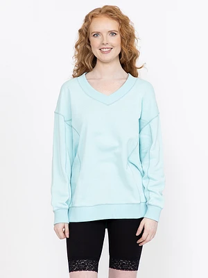 Women's V Neck Sweatshirt