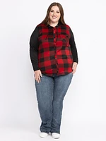 Women's Buffalo Hooded Plaid Shirt