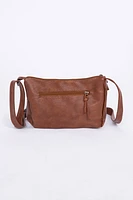 Women's Washed PU Slouch Cross Body Bag