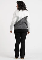 Women's Chevron Blocked Sweater