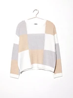 Women's Checker Sweater