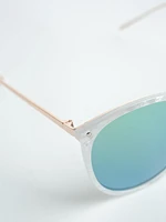 Women's White Shell Sunglasses